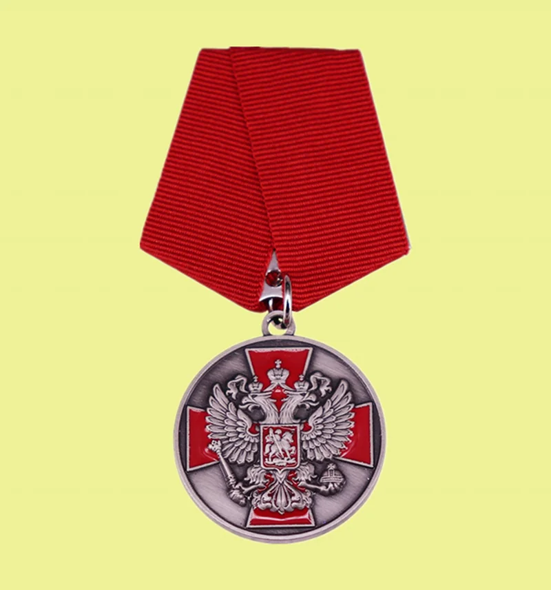 CCCP Medal Russia Double-headed eagle cross ST.GEORGE coat of arms the Russian Federation badge national emblem | Украшения и