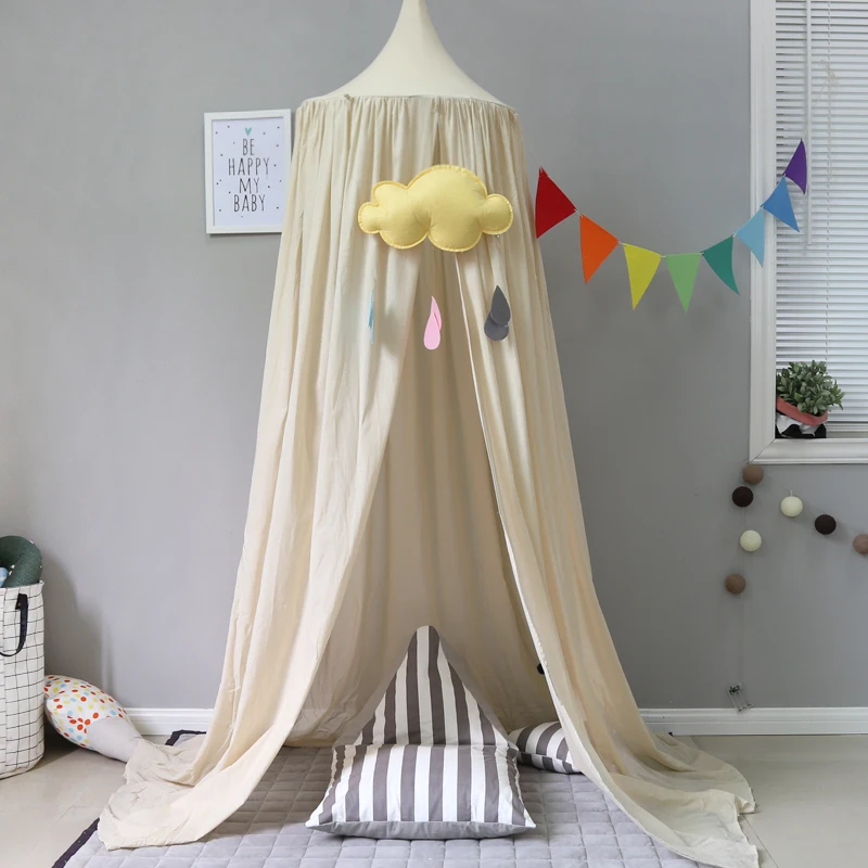 

Kids Room Cotton Canopy Nursery Decor Cotton Canopy Crib Decor Mosquito Baby Boy Girl Kids Children Room Crib Cotton Canopies