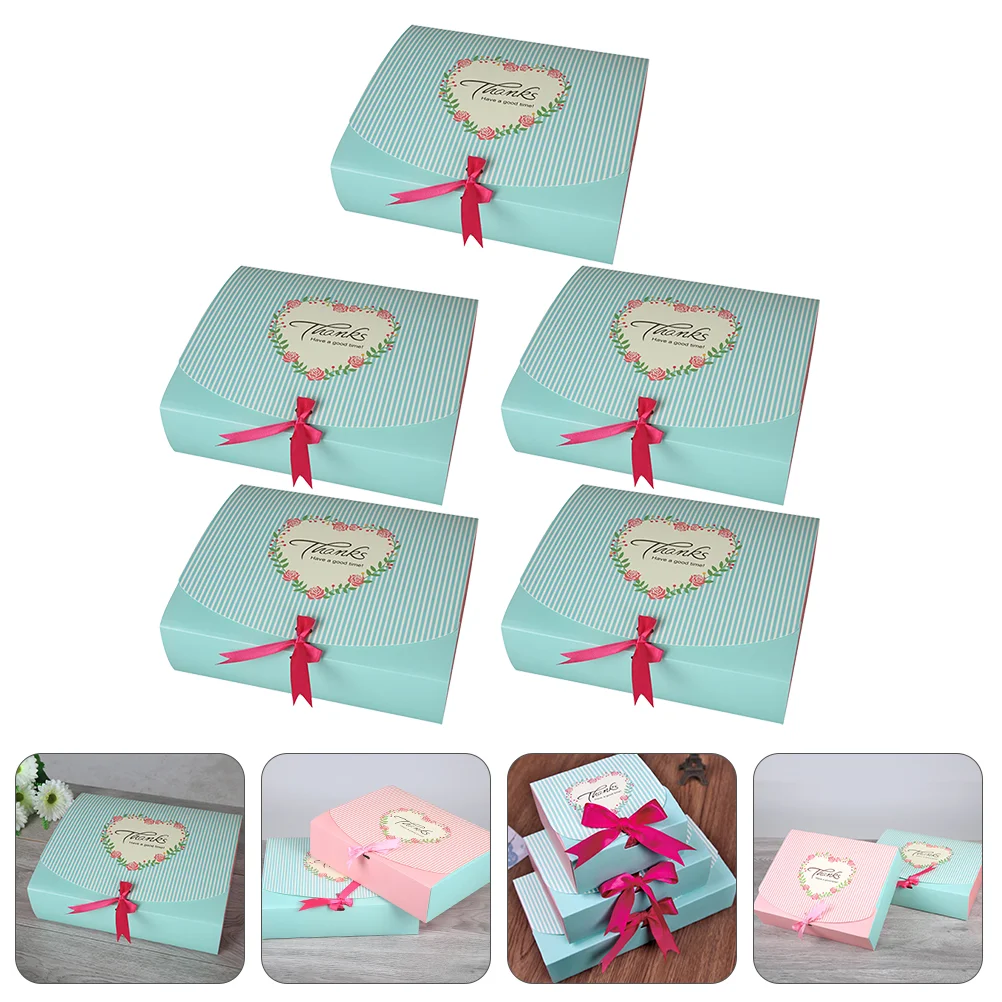 

5pcs Candy Boxes Candy Packing Boxes Cookie Baking Packing Box Gift Holder