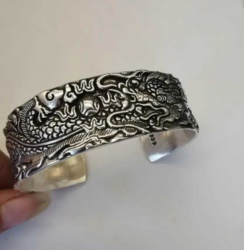 

Archaize White copper dragon mascot bracelet