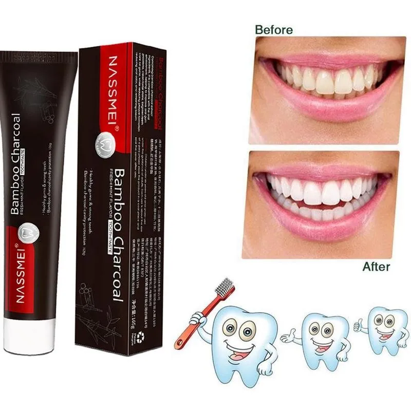 

105g Bamboo Charcoal Toothpaste Black Activated Carbon Bleeding Soreness Tooth Prevent Paste Anti-sensitive Gingival Anti-m A7L7