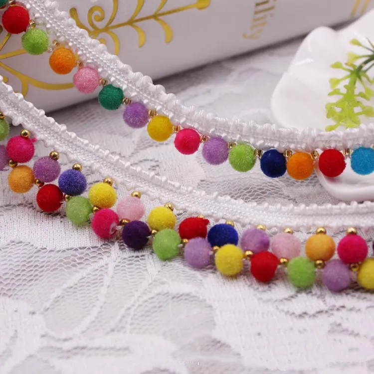 Этническая вышивка кружевная лента аксессуары сделай сам красочный круглый шар