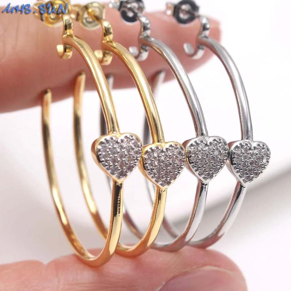 Служба. Солнце класса люкс AAA циркон для женщин серьги в виде колец с принтом