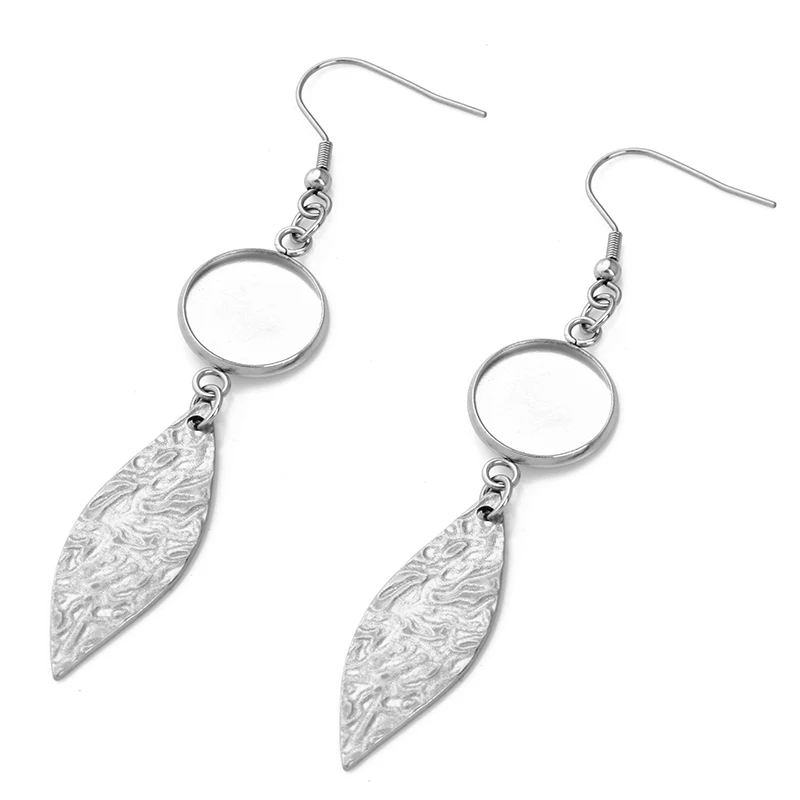 6 шт. металлическая пустая основа для сережек из нержавеющей стали подходит 10 12 14