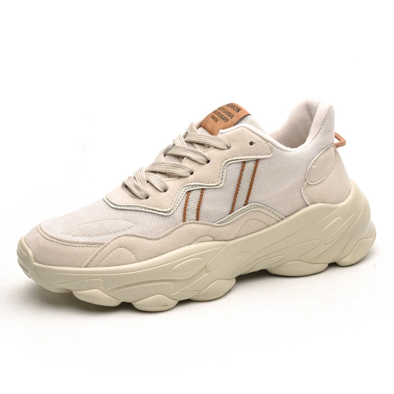 Дизайнерские Kanye кроссовки мужские 500 Boost роскошные кроссовки Ozweego Yung-1 джоггеры Размер 39-44 - Цвет: Бежевый