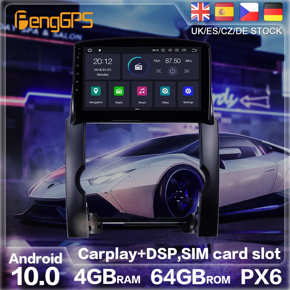 Android 10 PX6 GPS-навигация для Kia Sorento 2 XM 2009-2012 Авторадио Стерео автомобиль CD DVD