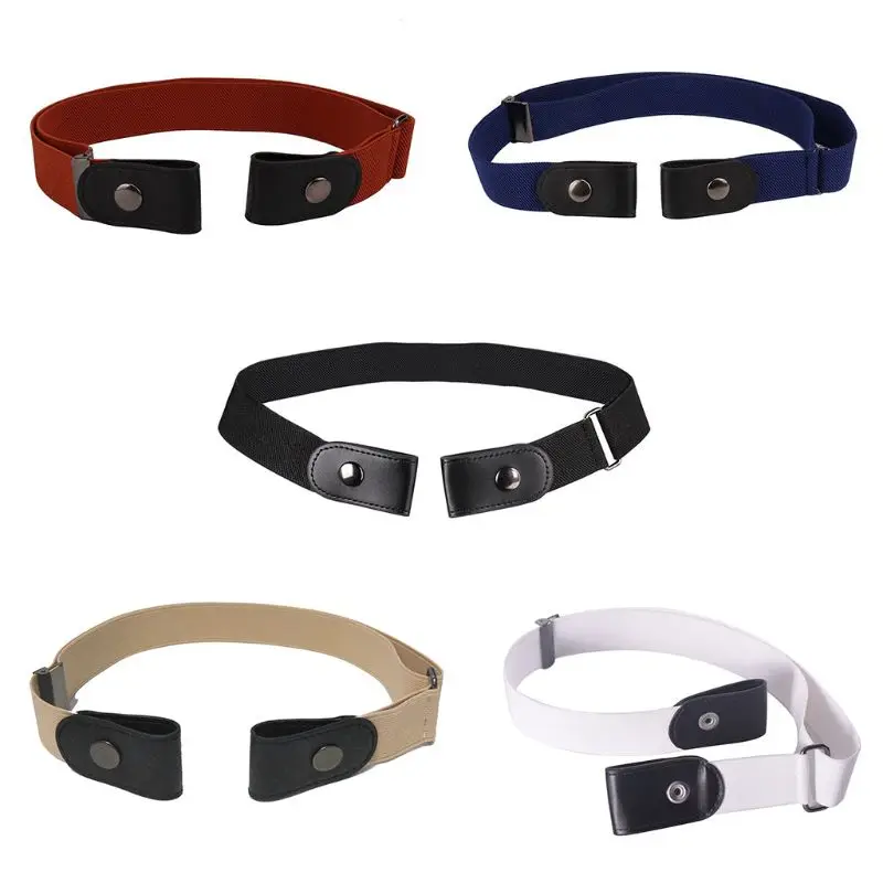 

89x3.5cm Lazy Buckle-Free Elastic Waist Belt Stretchy Women Men Unisex Jeans Pants Dress Waistband Invisible Adjustable No 5