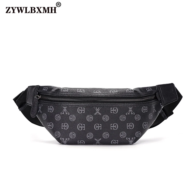 

ZYWLBXMH Banana Bag 2021 New Classic Men's Bag Waterproof PU Leather Waist Bag Solid Color Belt Bag Fashion Fanny Pack RiÃ±onera