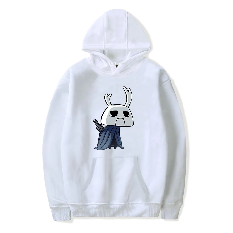 

New Hollow Knight Print Hooded Hoodie Sweatshirt Men Women Cotton Long Sleeve Round Neck Clothes Casual Sweatshirt
