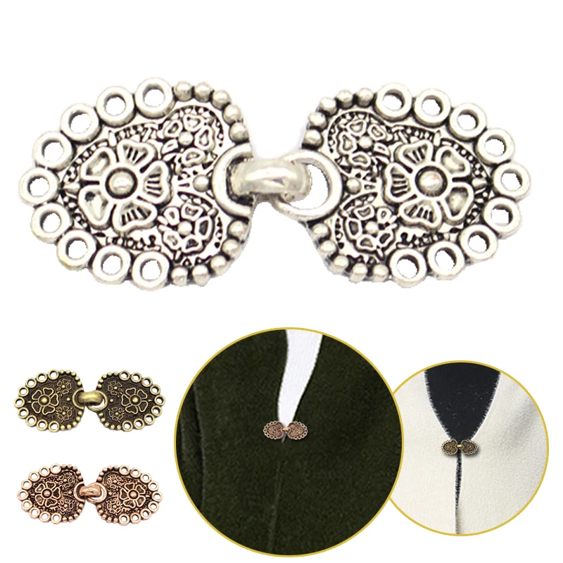 Модная металлическая ретро-брошь в форме цветка для свитера с металлической