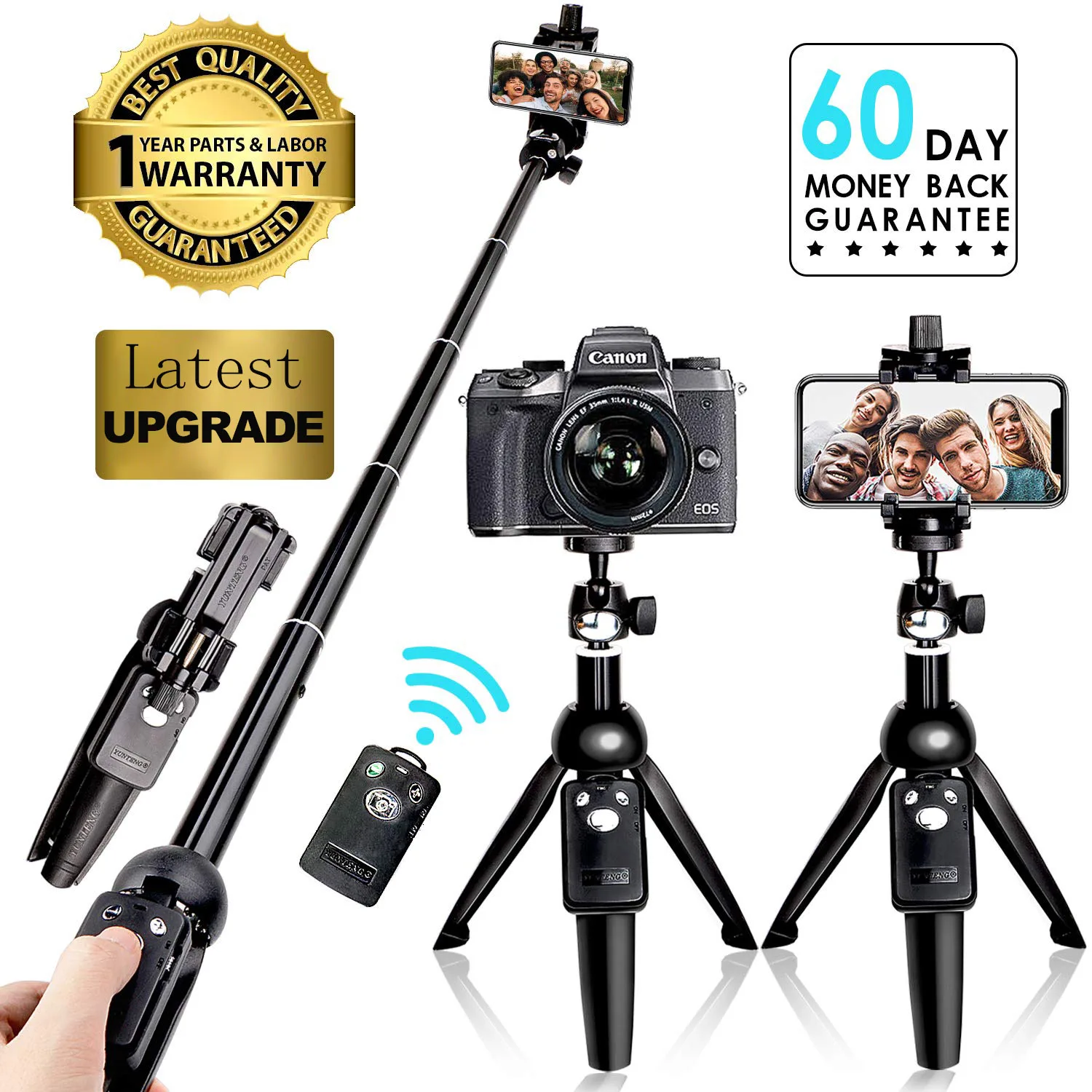 Селфи палка штатив Bluetooth 40 дюймовый выдвижной гибкий селфи со съемным