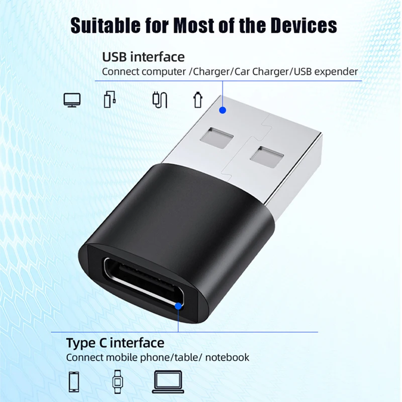 

New USB Type C OTG Adapter USBC Type-c Converter for Xiaomi mi 10 Samsung Huawei Mate40 P40 Pro USB-C Tipo Connector OTG Adapter