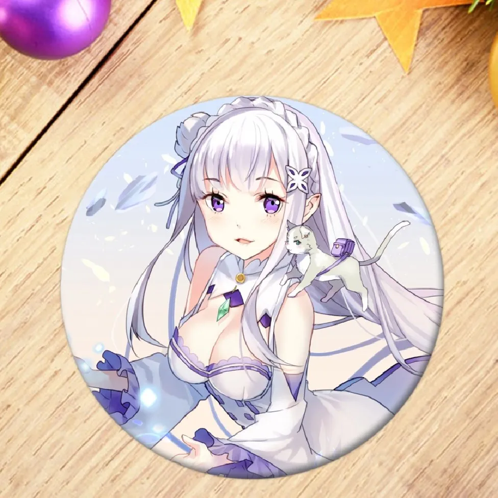 Брошь Re: Zero kara hajimeru isekai seikatsu брошь значок аниме Начальная жизнь в другом мире Rem |