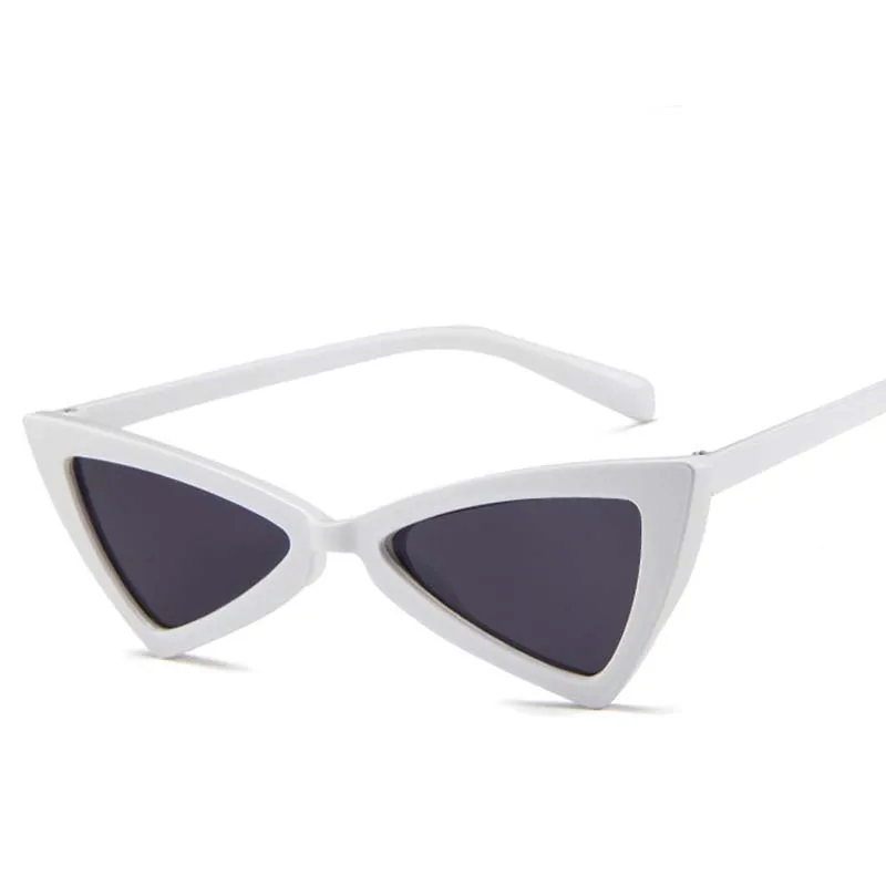 RBROVO, модные роскошные солнцезащитные очки Cateye, женские, брендовые, дизайнерские, маленькая оправа, очки, Ретро стиль, Gafas De Sol De Los Hombres, UV400 - Цвет линз: WhiteGray