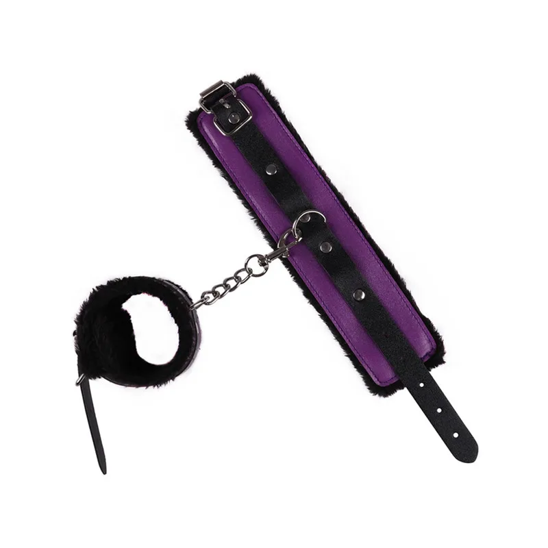 БДСМ бондаж сексуальный плюшевый 8 частей наручники кожаный костюм набор