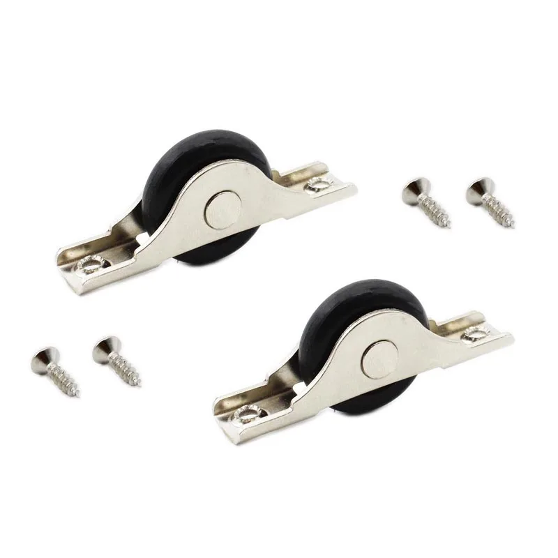 

2 PCS Nylon Single Axle Sliding Door Roller Window Pulley Wheel,Home Hardware Single Pulley for Cabinet Window Wardrobe Cupboard