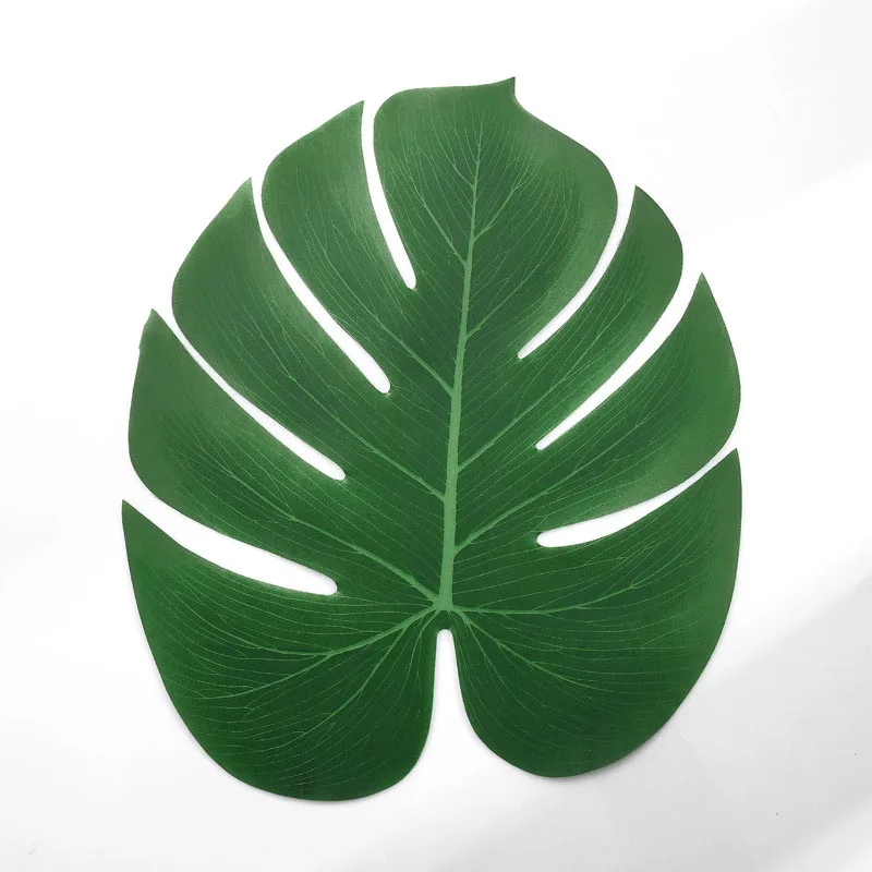 12 шт Искусственные листья тропической пальмы для Гавайские пляжные украшения