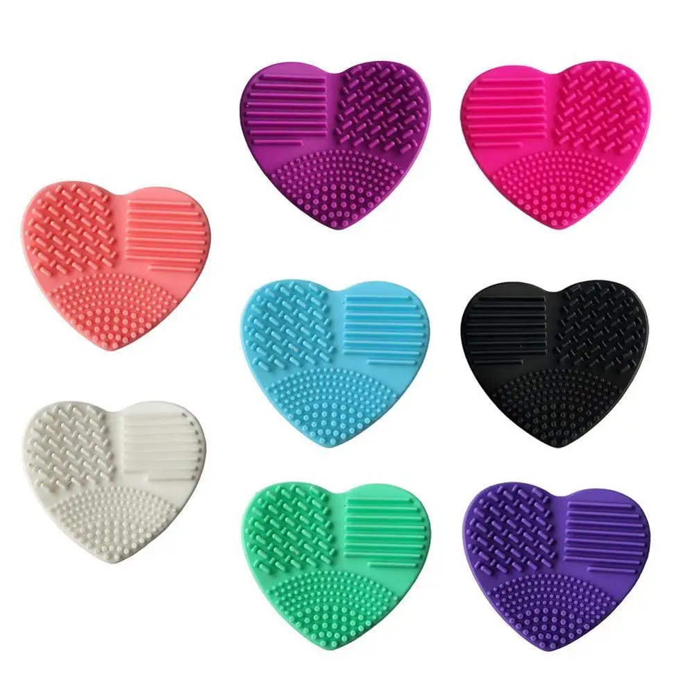 

New Silicone Brush Cleaner Mat Washing Tools For Cosmetic Scrubber Eyebrow Cleaner Makeup Pad Board Make Cleaning Brushes u H5H6