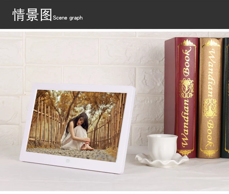Новинка, 10 дюймов, Экран светодиодный Подсветка HD 1024*600 цифровая фоторамка электронный альбом для фотографий Музыка Фильмы Функция, хороший подарок для ребенка