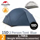 Палатка Naturehike Mongar, нейлоновая двухслойная, водонепроницаемая, ветрозащитная, для 2-3 человек, 15D20D, 1,8 кг