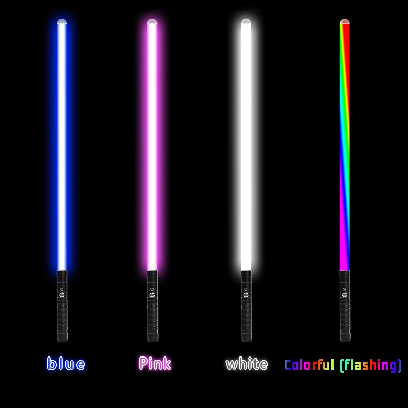 

80cm Lightsaber Charging Two In One Switchable Lighting And Sound Full Metal Handle Cosplay Stage Props RGB Lightsaber Toy