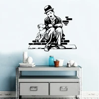 delicate banksy wall sticker self adhesive vinyl waterproof wall art decal for kids rooms nursery removable decor wall decals