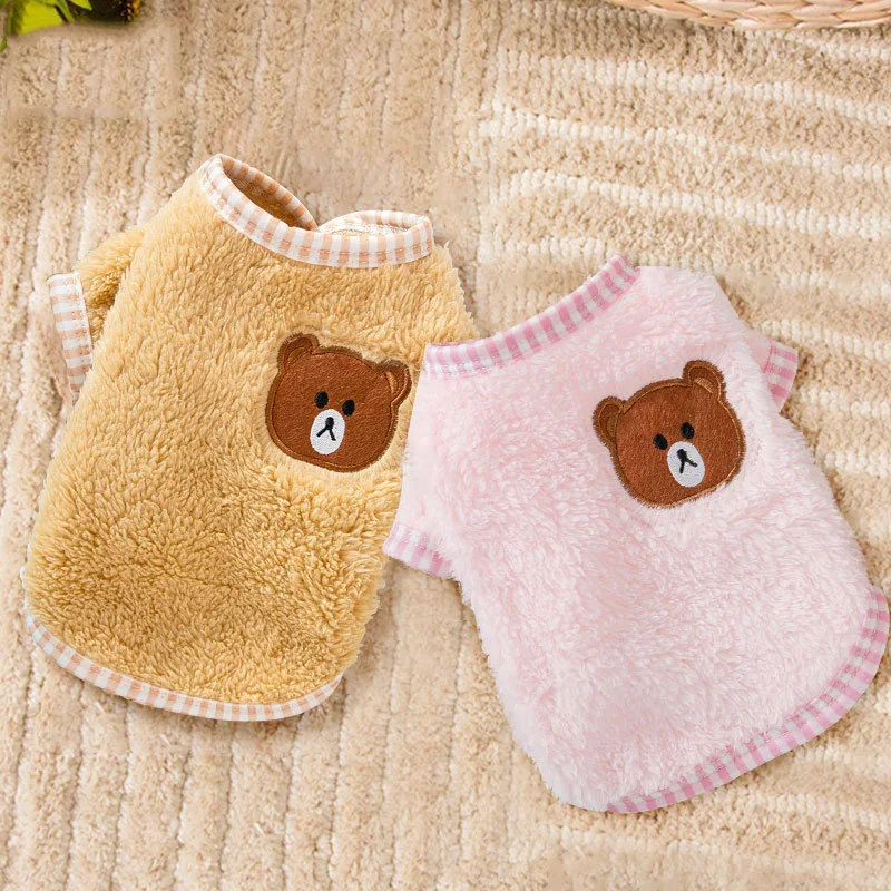 Одежда для домашних животных маленьких собак кошек Осень-зима удобный мягкий