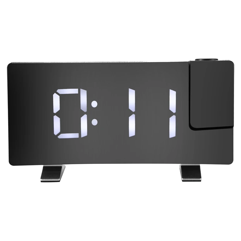 Модные-проекционные часы с будильником 7 дюймовый Диммируемый светодиодный