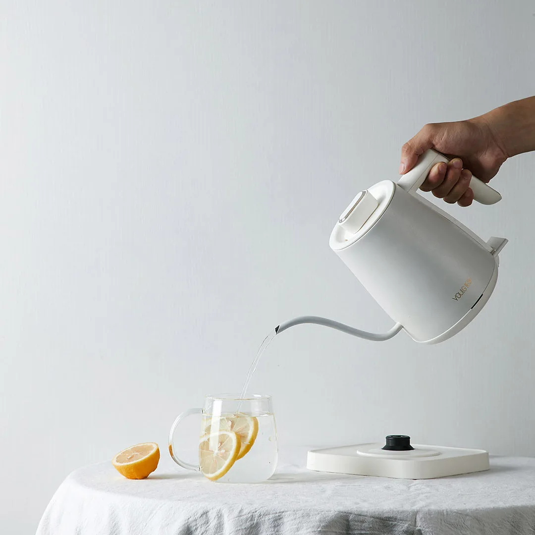 Ручной капельный чайник из нержавеющей стали Электрический сосуд для кофе дюйма