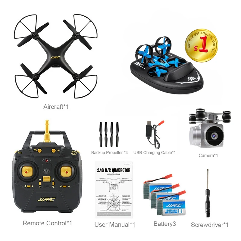 JJRC H68 Bellwether WiFi FPV 2MP 720P HD камера 20 минут время полета RC Дрон Квадрокоптер RTF режим 2 VS Bayangtoys X21 X16 - Цвет: black 3B with H36F