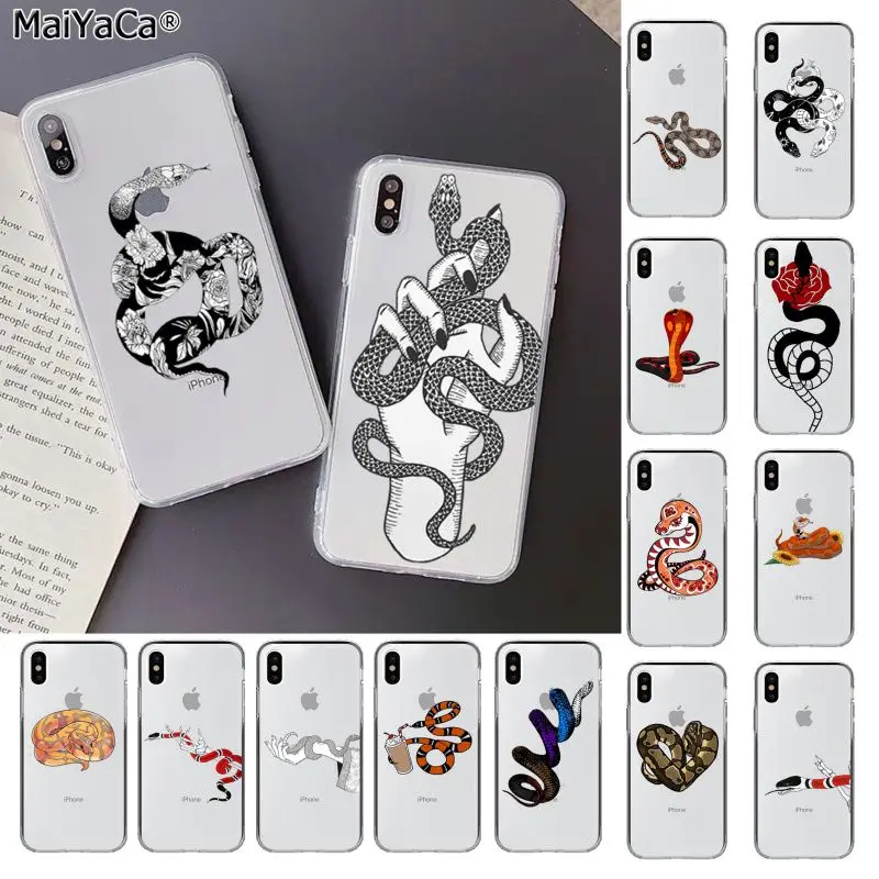 

MaiYaCa Snake Flower Snake Beautiful Phone Case for iphone 13 12pro max 11 pro XS MAX 8 7 6 6S Plus X 5 5S SE XR cover