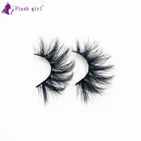 flash girl top quality new style private label d 08 3d mink natural eyelashes cruelty free