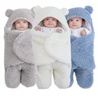 Мягкие одеяла для новорожденных, детский спальный мешок, конверт для новорожденных, спальный мешок, 100% хлопок, плотный кокон для малышей 0-9 месяцев