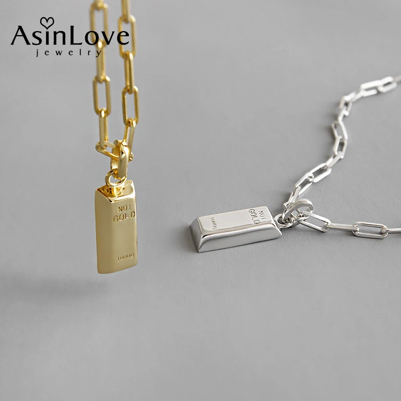 Женское геометрическое ожерелье из серебра 925 пробы|Ожерелья| |