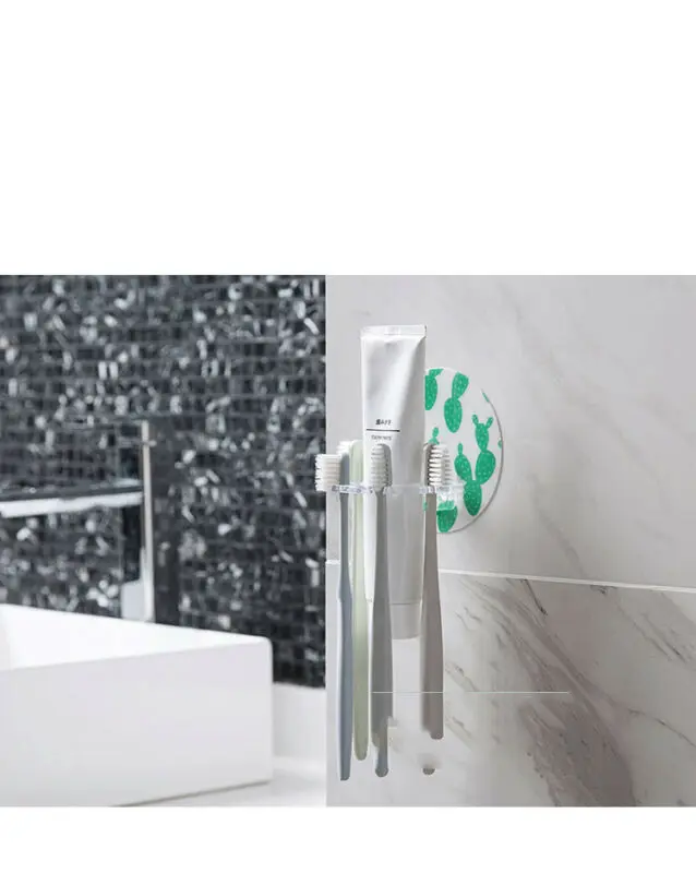 Держатели зубной пасты цветочный Ясно Электрический мультфильм Зубная щётка