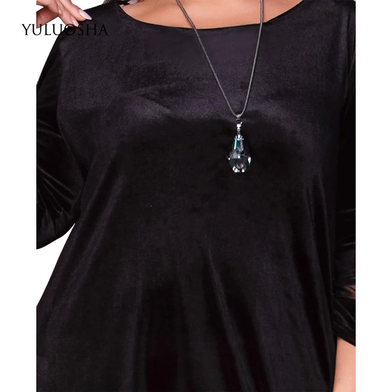 

YULUOSHA New Black Evening Dress Women Elegant O-Neck Lace A-Line Formal Dress Vestidos De Noche Largos Elegantes De Fiesta