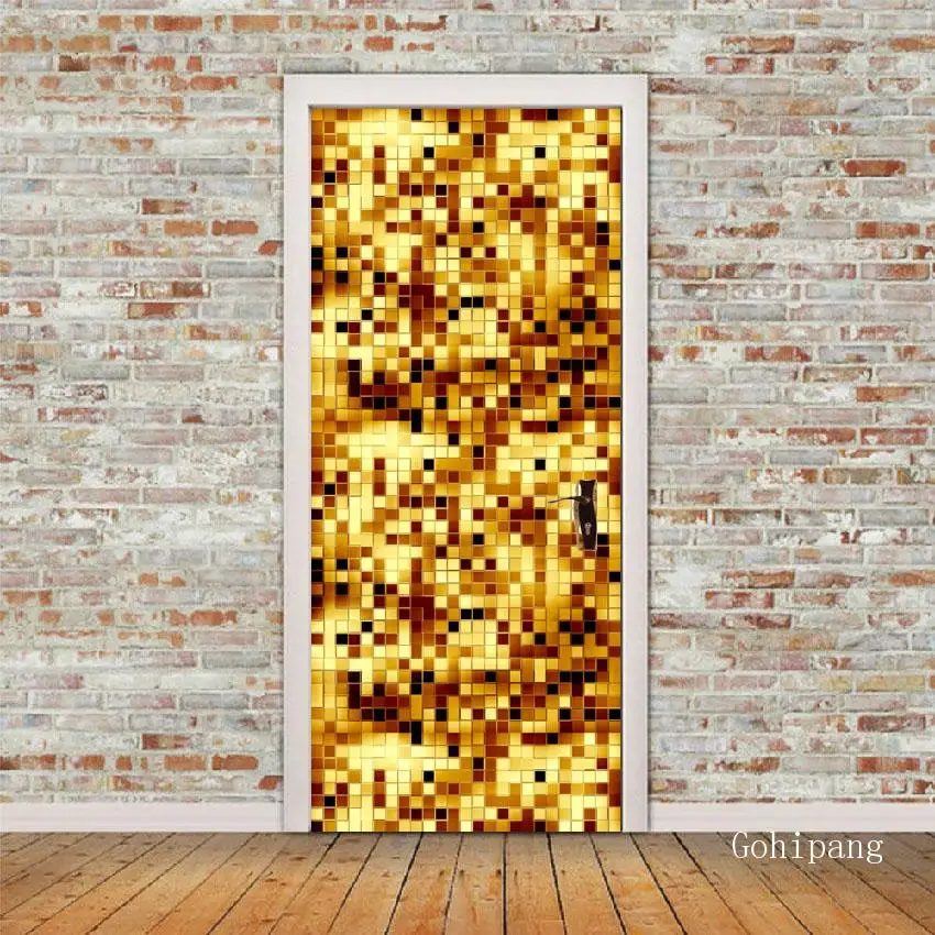 2 шт./компл. наклейки на двери для комнат абстрактный Декор обои 3D Двери росписи