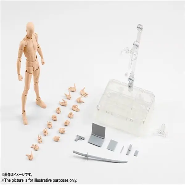 Высокое качество тела KUN / BODY CHAN BJD серый цвет Ver. Черно-оранжевая ПВХ экшн-фигурка