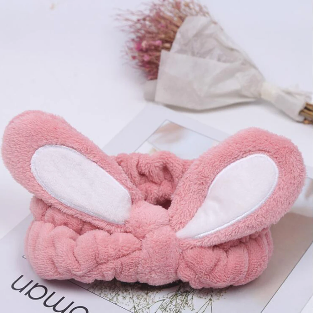 Хлопковая мягкая эластичная лента для волос с кроличьими ушками повязка на