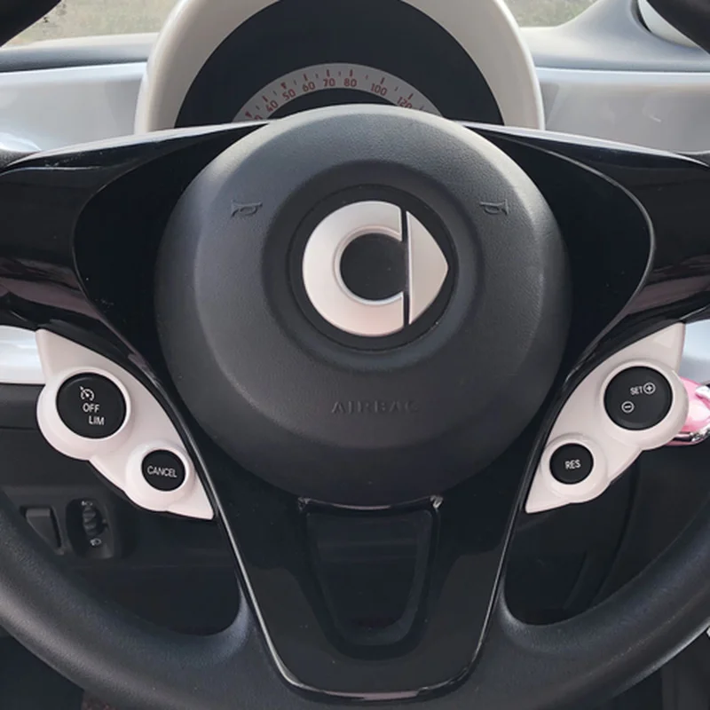 Автомобильный Стайлинг кнопки рулевого колеса декоративная рамка отделка ABS для