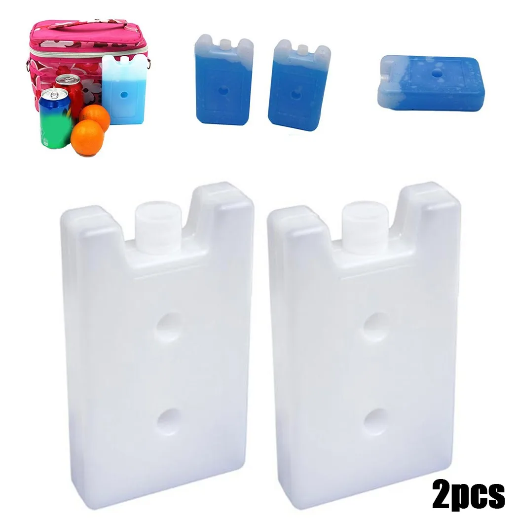 

2pcs 16.5 X 9 X 3.5cm 400ml Empty Ice Pack 400ml Long-Lasting Reusable Ice Block Lunch Box Cool Packs
