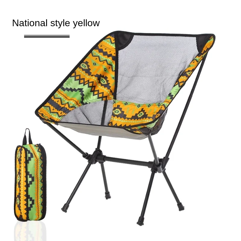 구매 Cy-야외 접이식 의자, 초경량 휴대용 레저 야생 해변 캠핑 등받이 낚시 의자