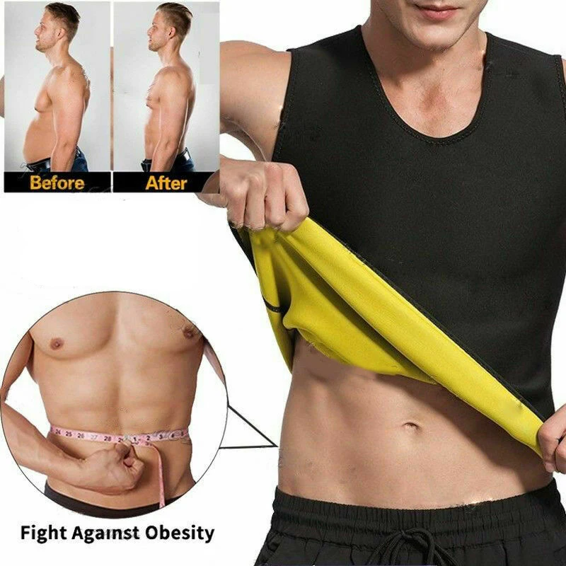 Пояс для похудения живота мужской жилет формирователь тела неопрен сжигание
