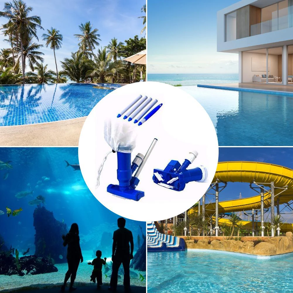 

Portable Swimming Pool Water Jet Cleaning Set Dirt Pool Vacuum Cleaner Cleaning Suction Head For Pool Spa Fountain Hot Tub Tools
