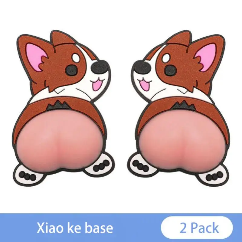 2Pcs 3d Silicone Door Anti-collision Tape Cute Butt Opening Anti- Rubbing Protection Stickers Cartoon Side | Дом и сад