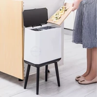 plastic large trash can double bin bathroom home office storage trash can kitchen items poubelle de cuisine cleaning supplies