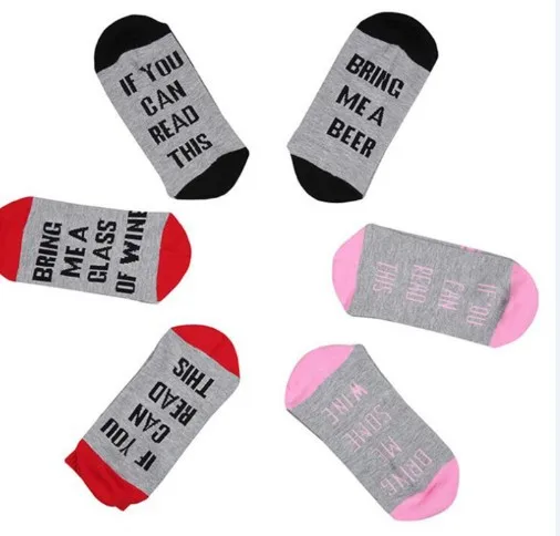 

Custom Letter Print Personalized Socks Manufacture Wholesale Women Men Unisex Funny DIY Socks Gifts Ship To Amazon FBA Socks
