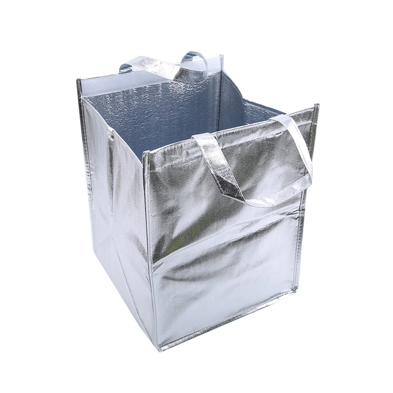 

Ice Storage Bags Insulated Beach Food Thermal Bag Durable Outdoor Boxes Foldable Cooler Bag Lunch Picnic Bag Aluminum Foil 1pcs