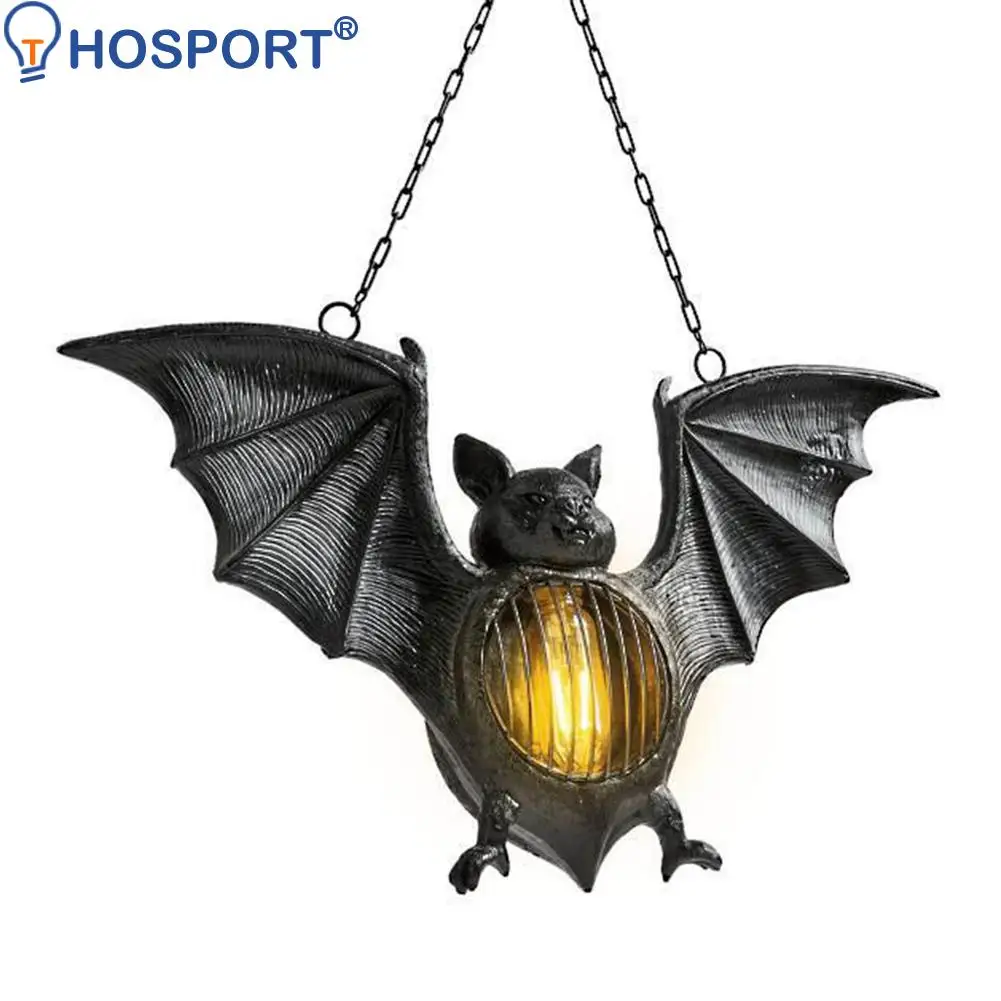 

Семейный светлый полимерный подвесной светильник летучая мышь украшение страшный фотографический реквизит на Хэллоуин 3D летучая мышь