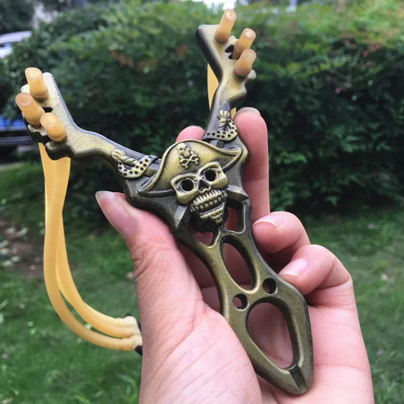 Череп Личность Рогатка креативный ретро мульти резиновый ремешок общий личность